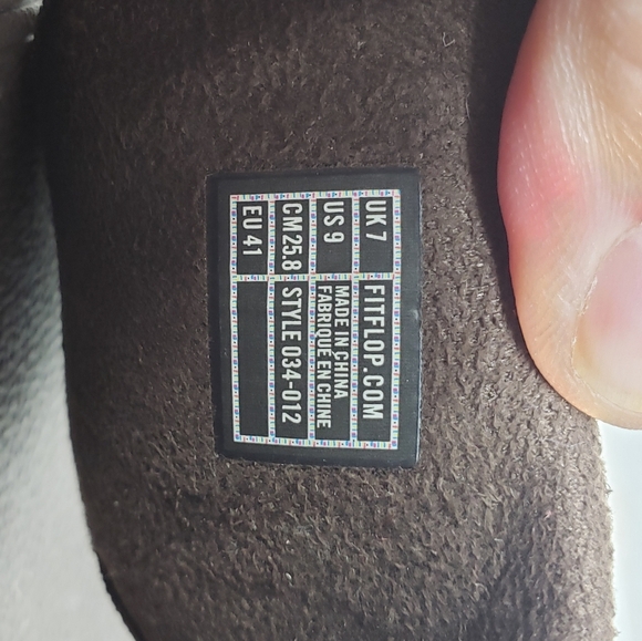 Fitflop Electra Classic Bronze Sequin Thong Flip Flop Toe-Post Sandal Size 9 - Picture 7 of 7